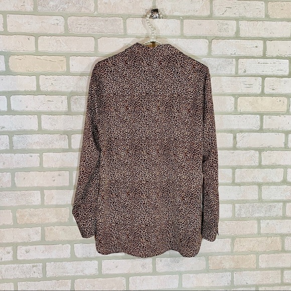 Ann Taylor Animal Print Long Sleeve Tunic … - Picture 9 of 9